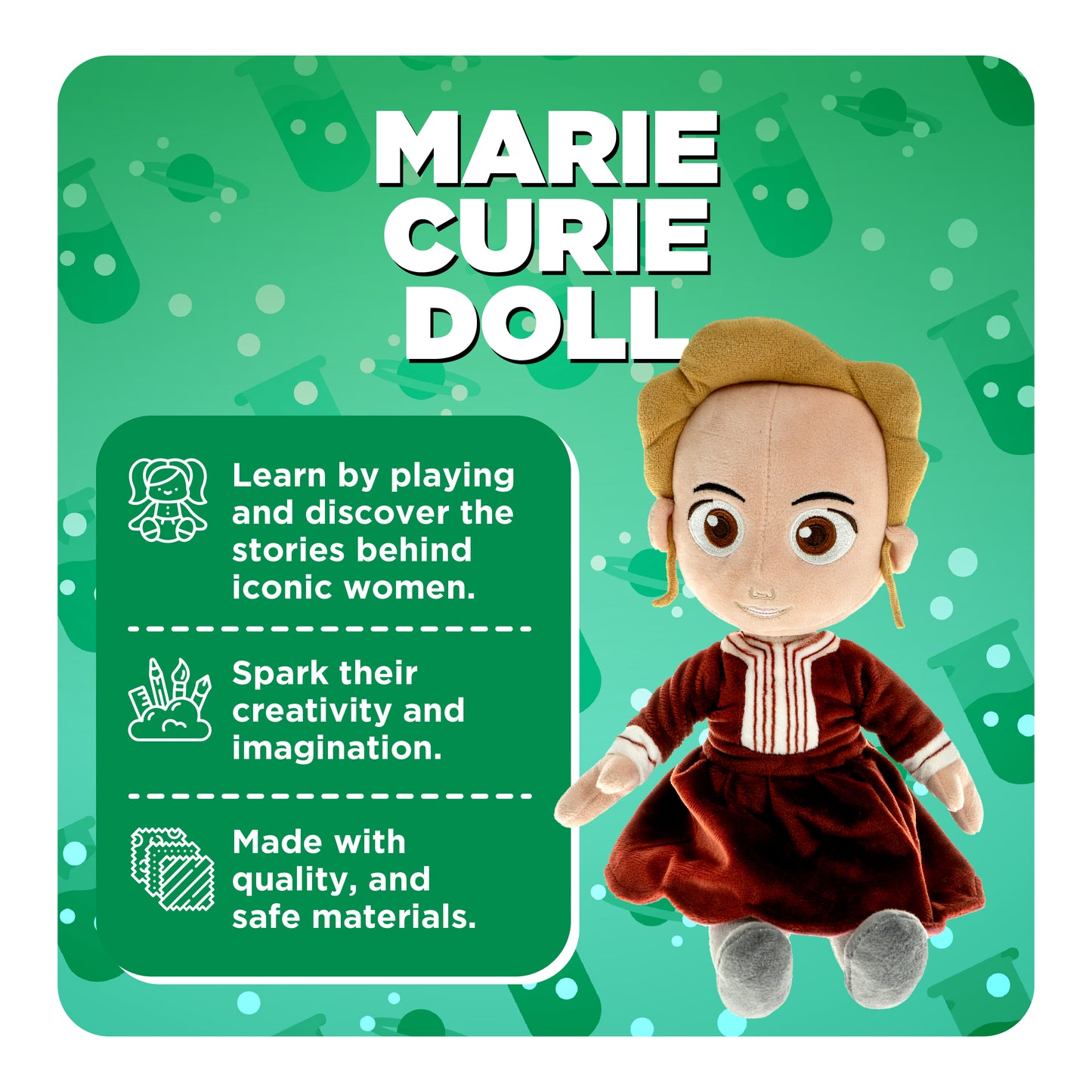 Explore the Wonders of Science with Marie Curie: The Interactive Plush Companion